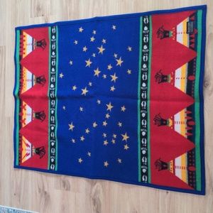 Native American Indian Teepee Tent and Stars Pendleton Blanket